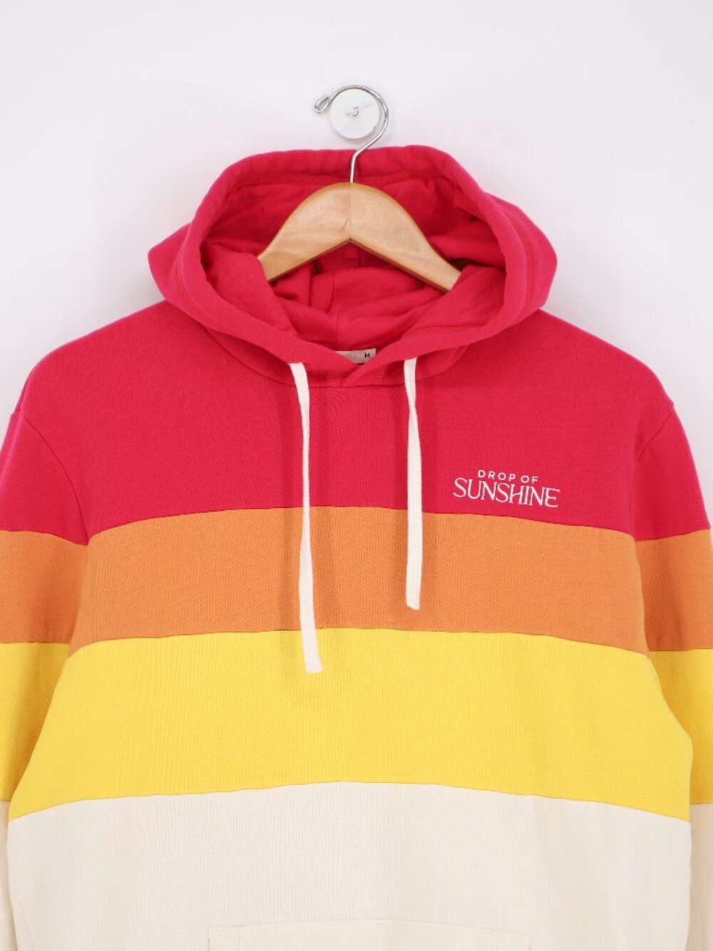 MARINE LAYER Drop of Sunshine Hoodie Colorblock Sweatshirt Size M - Picture 3 of 6